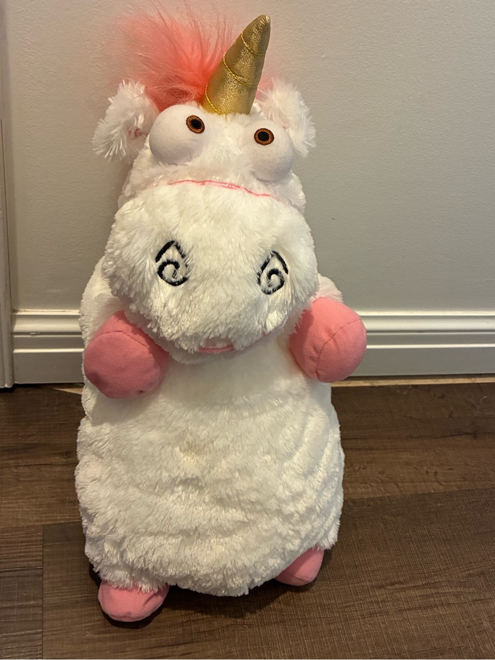 Plush White & Pink Fluffy the Unicorn Despicable Me Plush